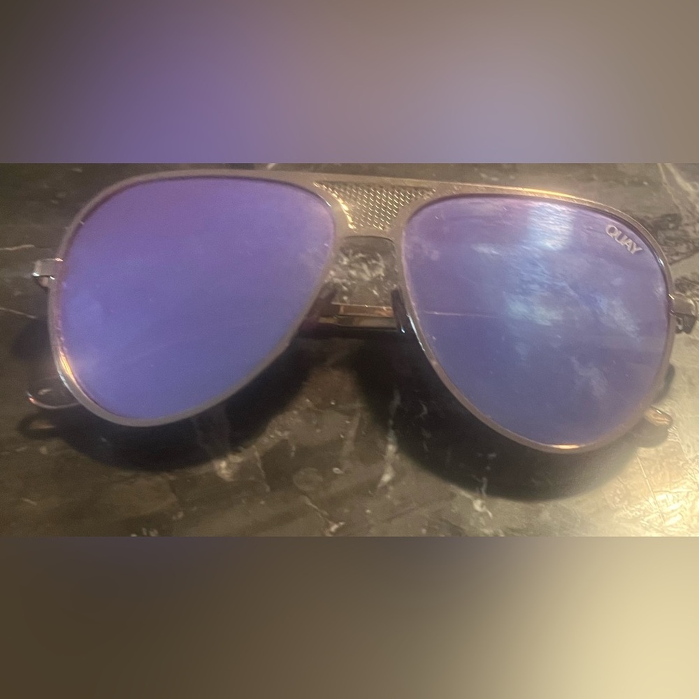 Quay Stylish unique Purple Aviator Sunglasses
